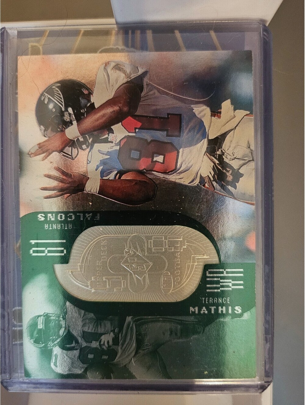 Terance Mathis 1998 SPx Finite SN #/10100 Atlanta Falcons #195